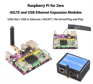 Carte de développement RPi0_CAT1 pour Raspberry Pi <span class=keywords><strong>Zero</strong></span> Series 4G CAT1 LTE Ethernet PCIe Plug & Play Ordinateur monocarte avec OS Linux - Product Image 2