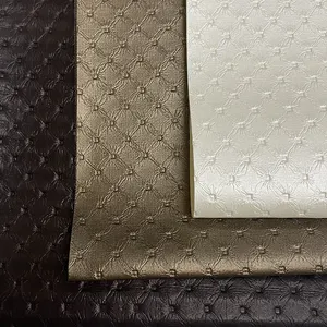 Faux avestruz cuero personalizable espesor 1,0mm cuero sintético PVC cuero para asiento de coche