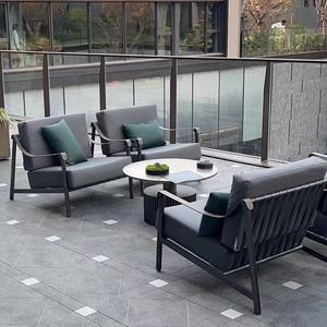 Arredamento nordico balcone sedia in Rattan giardino divano Set impermeabile poltrona terrazza all'aperto - Product Image 4