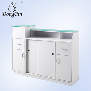 Mostrador de recepción Dongpin Beauty de madera para exhibición en tiendas y uso de cajero 3303 - Product Image 5