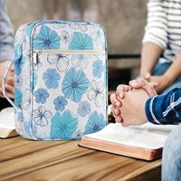 Organisateur de livres floral antique, porte-stylo pliable, porte-cartes, pochette, étui pour Bible, pochette de rangement pour papeterie
