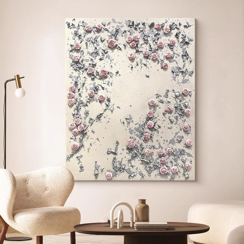 [pur peint à la main + peinture sans cadre/cadre intérieur en bois]