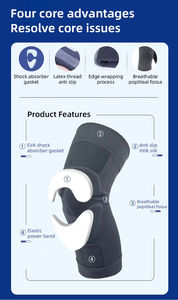 แผ่นรองเข่าแบบไม่ลื่นระบายอากาศปลอกรัดสะบ้าหัว<span class=keywords><strong>เข่า</strong></span> - Product Image 5