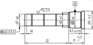 Pilier de guidage à tête de précision Z03 en acier trempé 1.0401 pour moule de moulage par injection à cycle élevé - Product Image 3