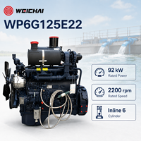 Mesin Diesel Industri Kecil SCDC Weichai Seri WP6G WP6G125E22 92kW untuk Pompa Irigasi, Pompa Pemadam Kebakaran, Pompa Transfer Air