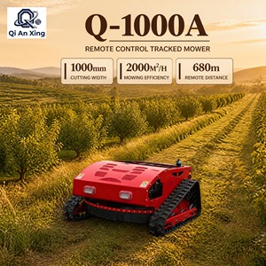 Cortadora de Césped Industrial Autopropulsada a Gasolina de 4 Tiempos, Inalámbrica, con Control Remoto, Motor de 608cc y 1000W de Potencia - Product Image 1