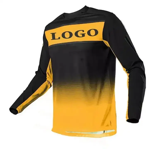 Kunden spezifisches Langarm-Rad trikot für Männer/Frauen Atmungsaktives Fahrrad Motocross Mountain Shirt - Product Image 6