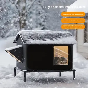 Cuccia Coibentata per Cani e Gatti Randagi per Tutte le Stagioni, Rifugio Invernale da Esterno <span class=keywords><strong>Extra</strong></span> <span class=keywords><strong>Large</strong></span> con Design Impermeabile - Product Image 1