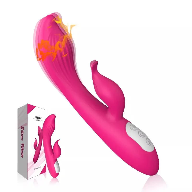 Vendita calda giocattolo del sesso per le donne prodotto punto G che prende in giro giocattoli stimolanti vibratore Dildo vibrazioni di coniglio con funzione di riscaldamento