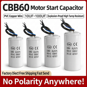 <span class=keywords><strong>Condensateur</strong></span> de moteur AC <span class=keywords><strong>CBB60</strong></span> 40UF 450V 50/60HZ 40 70 21 pour démarrage de moteur de pompe à eau de machine à laver - Product Image 4