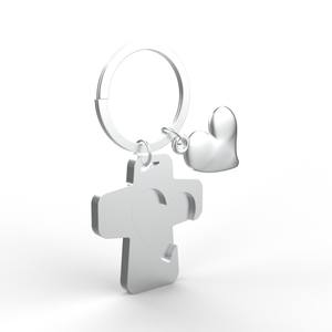 Hebilla de aleación de Zinc Piratical para llaveros, diseño Simple personalizable, corazón cruzado, para regalo de decoración de vacaciones - Product Image 6