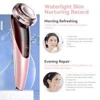 Appareil d'ionophorèse 2025, vibration faciale, photon, rajeunissement de la peau, micro-courant, masseur facial multifonctionnel