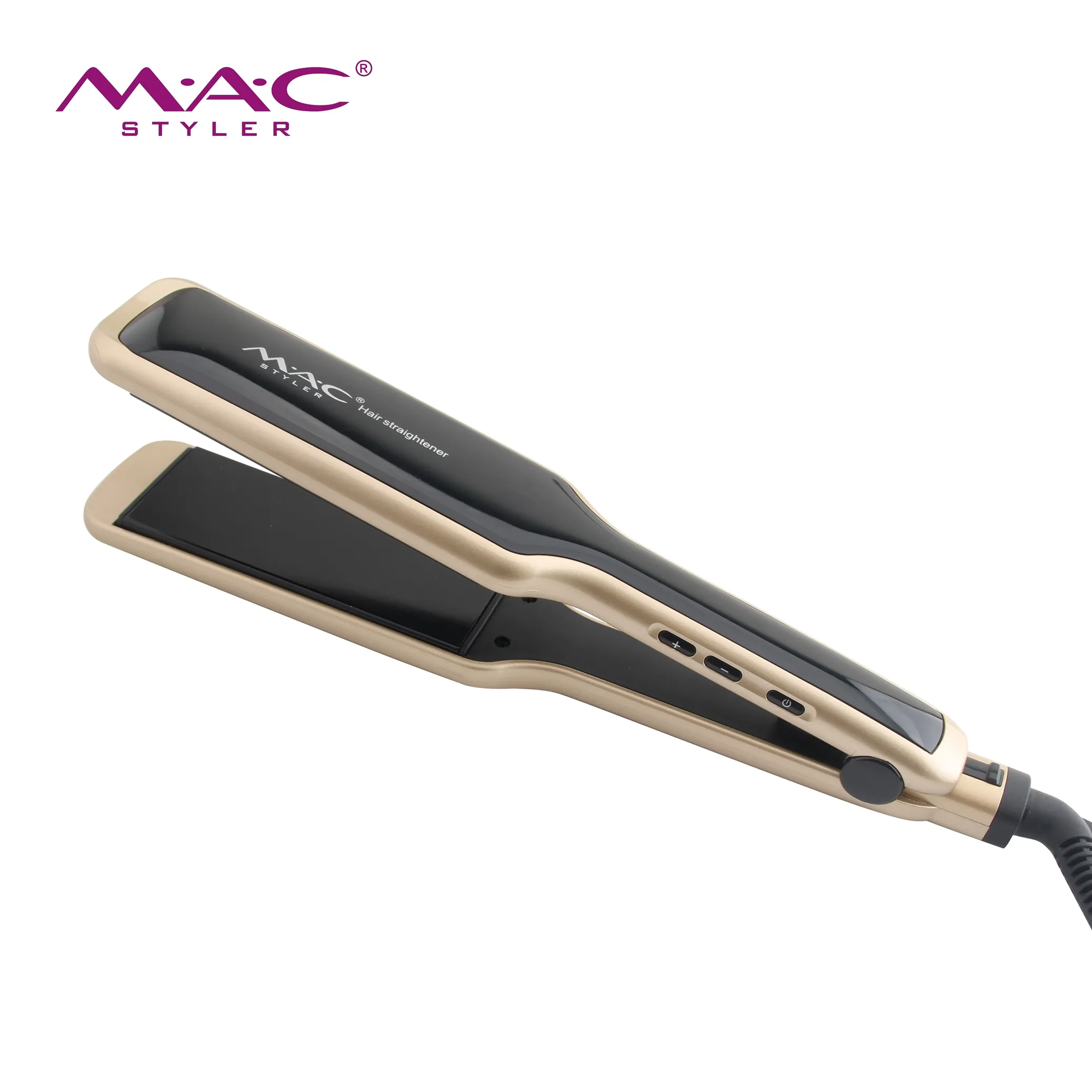 Wholesale professional customization gold Flat Iron Ceramic Best hair Straightener Tool For Salon
