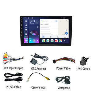 Radio <span class=keywords><strong>para</strong></span> Auto Android <span class=keywords><strong>de</strong></span> 9/10 Pulgadas, 8 Núcleos, 4+64GB, Pantalla Dividida, USB, Control del Volante, WiFi Integrado, Sistema <span class=keywords><strong>de</strong></span> Navegación GPS - Product Image 6