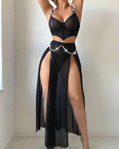 2025 Neue Sexy Unterwäsche Verführerische Fischgräten-Netz Sexy Transparente Geraffte Sexy Dessous - Product Image 6