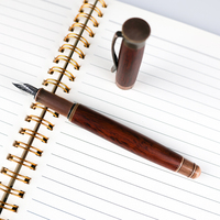 GemFully Coffret cadeau de vacances Stylo de calligraphie arabe Stylo coûteux Stylo en bois avec boîte