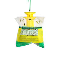 Sac réutilisable jaune pour attraper les guêpes et les frelons – Piège extérieur pour guêpes