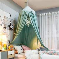 Tente de lit princesse avec rideau en dentelle, moustiquaire suspendue au plafond, décorations d'angle pour salon, lecture et jeux pour filles