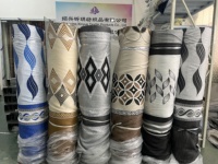 Vente en gros usine : Tissu jacquard froissé africain pour rideaux, 100% polyester imprimé, 280 cm, emballage en rouleau unique, Textiles EN STOCK