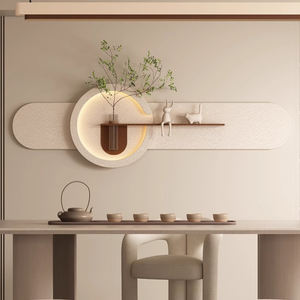 Décoration de salon moderne, vase à plantes aquatiques vertes, <span class=keywords><strong>peinture</strong></span> à la sable 3D, nature morte, <span class=keywords><strong>peinture</strong></span> à LED, art mural, applique murale - Product Image 2