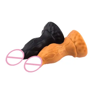 Hot Sale big Dildo G Spot Massager Sex Toy Women's Anal Plug Bump Textured Soft Silicone Animal Penis