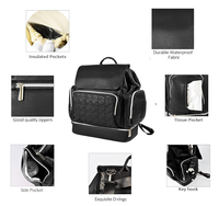 PU Wickeltasche Rucksack für Frauen Reise-Wickelrucksack, Windeltasche für Mütter Unisex Mutterschafts-Wickeltasche