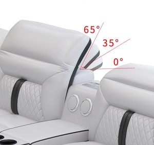 Hiện đại lớn thông minh đa chức năng <span class=keywords><strong>sofa</strong></span> da với góc Chaise Bàn cà phê tính năng massage cho khách sạn - Product Image 4