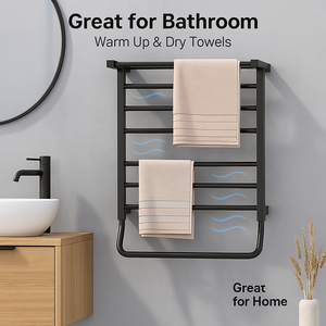 <span class=keywords><strong>Radiateur</strong></span> chauffe-serviettes mural électrique <span class=keywords><strong>haut</strong></span> <span class=keywords><strong>de</strong></span> <span class=keywords><strong>gamme</strong></span> moderne en acier inoxydable finition chromée pour usage hôtelier - Product Image 3