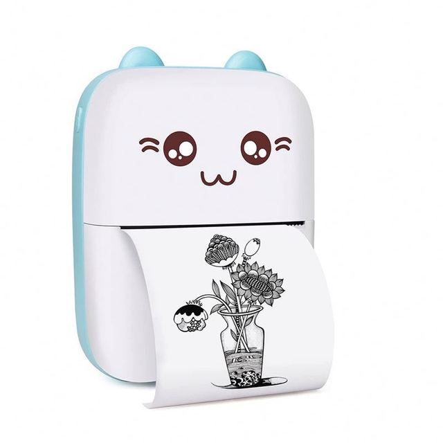 Cute Mini Portable Wireless Mini Hand Sticker Printer Thermal Label Photo Printer Sticker Machine Impresora Portatil