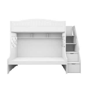 Cama Literas Doble para Niños con Cajón y <span class=keywords><strong>Escalera</strong></span> para Dormitorio o Escuela - Muebles Combinados con <span class=keywords><strong>Escalera</strong></span> Colgante - Product Image 2