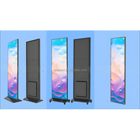 Penjualan Pabrik P1.25 P1.5 P1.8 P2.5 Layar LED Poster Portabel Dalam Ruangan Super Ringan Layar LED Lipat