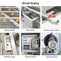 Industrie Watermeloen Palm Fruit Groente Grote Auto Continu Proces Aardbei Schone Wasmachine Machine