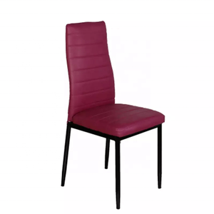 Silla de cuero con respaldo alto al mejor precio al por mayor Silla de cena - Product Image 3