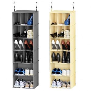 Minimalist 12 Compartment Foldable Hanging Closet Organizer Multi-Purpose Storage Wardrobe with <b>Functional</b> Design - Product Image 1