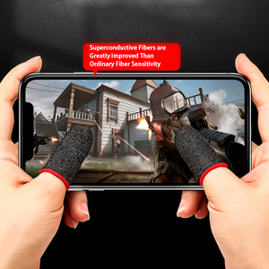 Gamerock aksesuarları anti-ter gümüş Fiber parmaklarınızın dokunmatik ekran parmak uçları kol <span class=keywords><strong>Android</strong></span> cep telefonu oyuncular için - Product Image 4