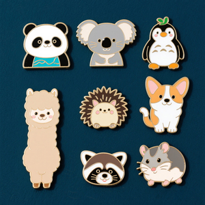 Épingles à revers personnalisées en émail dur, colorées et scintillantes, pour cadeaux de bijoux de mode - Product Image 6