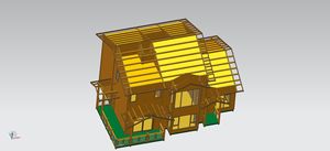 <span class=keywords><strong>Maison</strong></span> Cabaña de madera de pino Casa Villa Casa de madera para vivir - Product Image 6