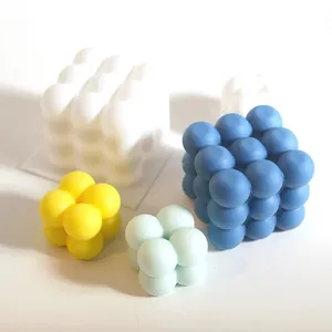 3D Magic Cube Cloud Bubble Fondant Khuôn Silicone Cho Kem Sô Cô La Bánh Ngọt Món Tráng Miệng Thủ Công Tác Phẩm Nghệ Thuật Khuôn Nến