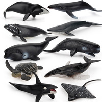 Nouveauté, figurines d'animaux en PVC, requins marins réalistes, jouets miniatures de 10 cm pour la décoration de table