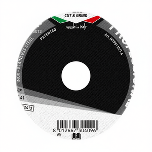 Disque de coupe professionnel Fervi 115x1,6x22,23mm pour acier inoxydable type 41 - Product Image 1