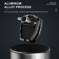 Support de pare-brise de moto réglable de haute qualité résistant aux chocs pour Insta360 X5/X4/X3 13/12 en silicone et alliage d'aluminium