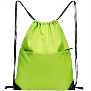 Sac à dos unisexe de sport tendance 20-38L grande capacité avec motif lettres, cordon de serrage, poche intérieure, en polyester imperméable, personnalisable - Product Image 4