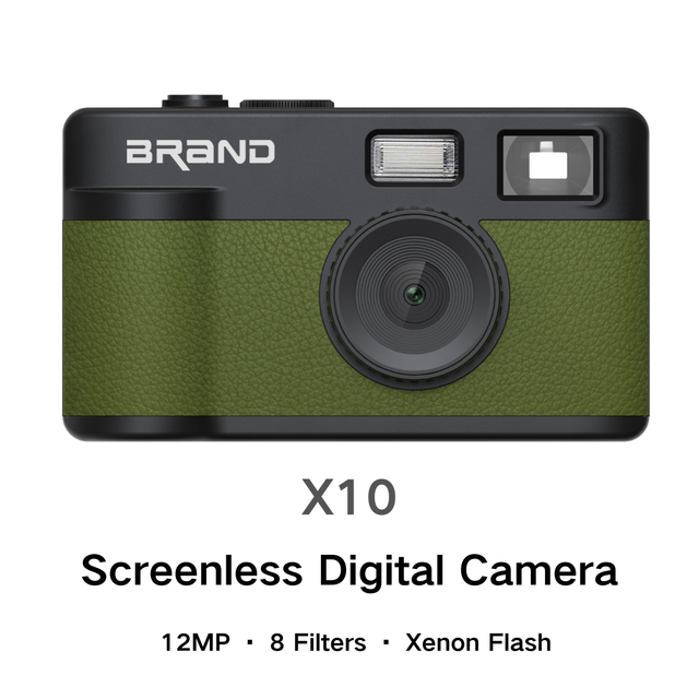 Great Gift for Kids 12 MP Images Retro Vintage Camera Screen-Free Display Snap Camera Screenless Digital Camera for Camp