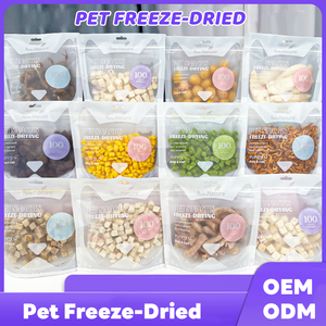 ओम ओडम 200 जी को फ्रीज-सूखे ताजा मांस और फल पालतू जानवर दोनों के लिए 12 स्वादों का इलाज करता है - Product Image 6