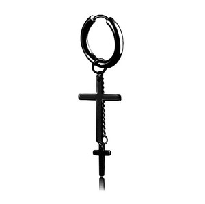 <span class=keywords><strong>Boucle</strong></span> <span class=keywords><strong>d</strong></span>'<span class=keywords><strong>oreille</strong></span> en acier médical hommes clip noir gland boucles <span class=keywords><strong>d</strong></span>'oreilles - Product Image 2