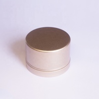 Barattolo in Alluminio Rotondo Oro Rosa da 50ml 50g per Candele con Coperchio Scorrevole