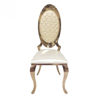 Silla de acero inoxidable al por mayor para salón de bodas, fabricante OEM