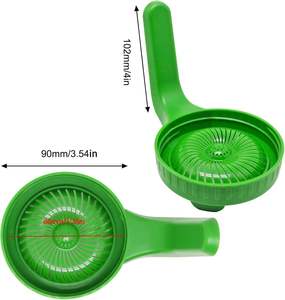 Couvercle de bocal Mason à large ouverture en plastique vert avec poignée, sans BPA, pour germination - Product Image 2