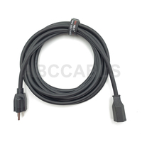 Câble d'extension d'alimentation ABCCABLS NEMA 5-15P vers 5-15R, 15A 125V, câble d'alimentation CA robuste 14AWG pour scène et studio