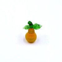 Figurines de fruits en verre soufflé à la main VMurano, pomme, fraise, raisin, mini-ornements de fruits, verre artistique, décoration d'intérieur, cadeau, vente en gros